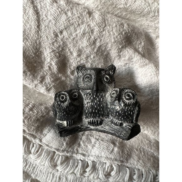 The Wolf Art The Wolf Sculptures Canada Soapstone Three Owls Poshmark